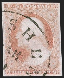 Sale 1255, Lot 194, 3c 1851 Issue: Shades (Scott 11-11A)