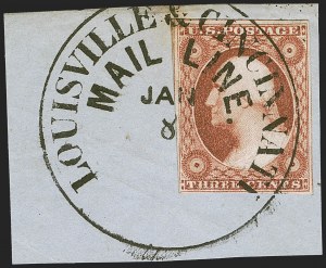 Sale 1255, Lot 206, 3c 1851 Issue: Cancellations and Chicago Perfs (Scott 11-11A)