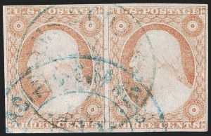 Sale 1255, Lot 209, 3c 1851 Issue: Cancellations and Chicago Perfs (Scott 11-11A)