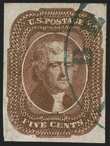 Sale 1255, Lot 223, 5c 1856 Isssue (Scott 12)