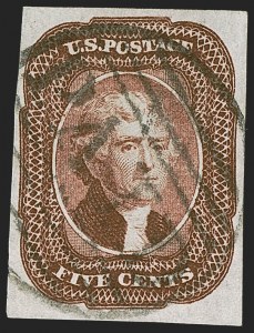 Sale 1255, Lot 228, 5c 1856 Isssue (Scott 12)