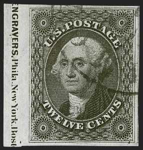 Sale 1255, Lot 249, 12c 1851 Issue (Scott 17)