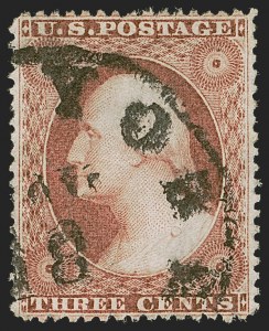 Sale 1255, Lot 284, 3c 1857 Issue (Scott 25-26A)