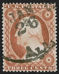 Sale 1255, Lot 285, 3c 1857 Issue (Scott 25-26A)