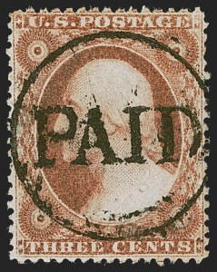 Sale 1255, Lot 292, 3c 1857 Issue (Scott 25-26A)