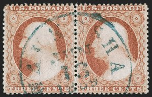 Sale 1255, Lot 294, 3c 1857 Issue (Scott 25-26A)