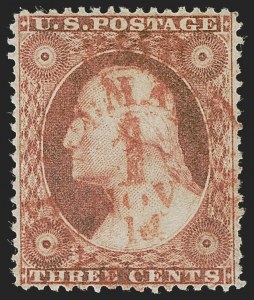 Sale 1255, Lot 305, 3c 1857 Issue (Scott 25-26A)