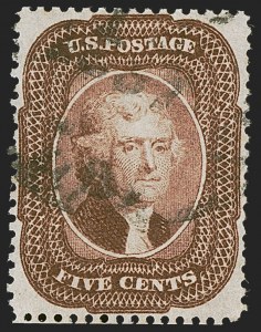Sale 1255, Lot 315, 5c 1857 Issue (Scott 27-30A)