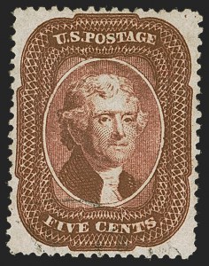 Sale 1255, Lot 317, 5c 1857 Issue (Scott 27-30A)
