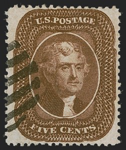 Sale 1255, Lot 323, 5c 1857 Issue (Scott 27-30A)