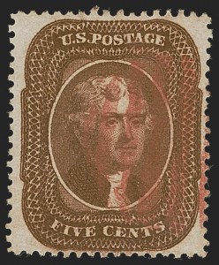 Sale 1255, Lot 324, 5c 1857 Issue (Scott 27-30A)