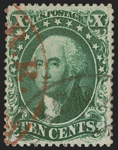 Sale 1255, Lot 330, 10c 1857 Issue (Scott 31-35)