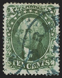 Sale 1255, Lot 331, 10c 1857 Issue (Scott 31-35)