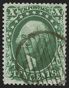 Sale 1255, Lot 340, 10c 1857 Issue (Scott 31-35)