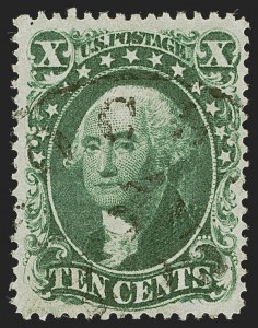 Sale 1255, Lot 342, 10c 1857 Issue (Scott 31-35)