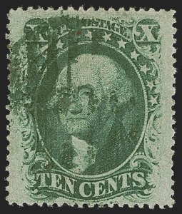 Sale 1255, Lot 343, 10c 1857 Issue (Scott 31-35)