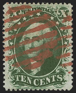 Sale 1255, Lot 344, 10c 1857 Issue (Scott 31-35)