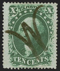 Sale 1255, Lot 345, 10c 1857 Issue (Scott 31-35)