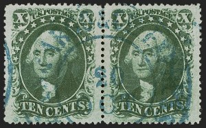 Sale 1255, Lot 346, 10c 1857 Issue (Scott 31-35)