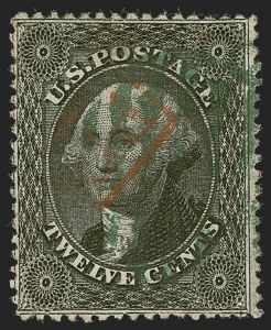 Sale 1255, Lot 349, 12c 1857 Issue (Scott 36-36B)