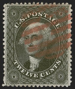Sale 1255, Lot 354, 12c 1857 Issue (Scott 36-36B)