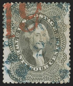 Sale 1255, Lot 357, 24c-90c 1860 Issue (Scott 37-39)