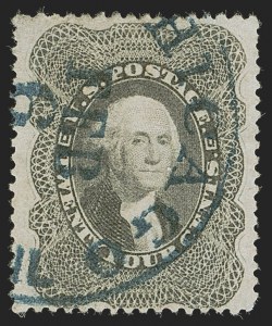 Sale 1255, Lot 360, 24c-90c 1860 Issue (Scott 37-39)