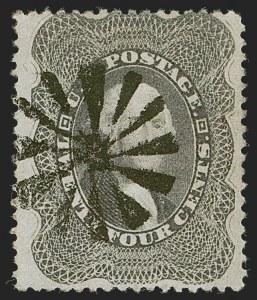 Sale 1255, Lot 362, 24c-90c 1860 Issue (Scott 37-39)