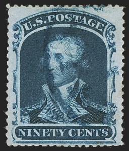 Sale 1255, Lot 370, 24c-90c 1860 Issue (Scott 37-39)