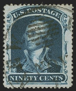 Sale 1255, Lot 371, 24c-90c 1860 Issue (Scott 37-39)