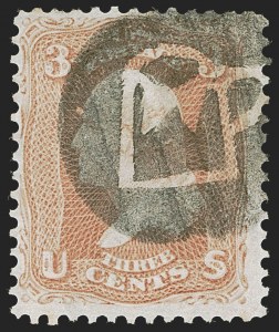 Sale 1255, Lot 426, 3c 1861 Issue, Cancellations (Scott 65)