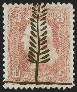 Sale 1255, Lot 427, 3c 1861 Issue, Cancellations (Scott 65)