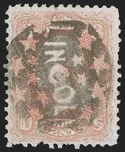 Sale 1255, Lot 446, 3c 1861 Issue, Cancellations (Scott 65)