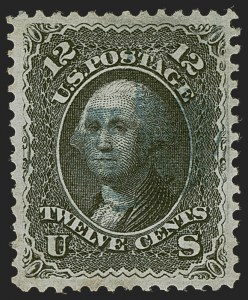Sale 1255, Lot 581, 1867-68 Grilled Issue, E Grills (Scott 86-91)