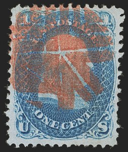 Sale 1255, Lot 587, 1867-68 Grilled Issue, F Grills (Scott 92-101)