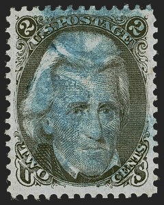 Sale 1255, Lot 591, 1867-68 Grilled Issue, F Grills (Scott 92-101)