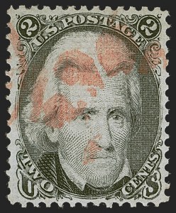 Sale 1255, Lot 592, 1867-68 Grilled Issue, F Grills (Scott 92-101)