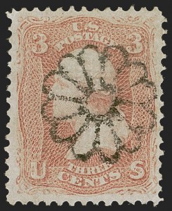 Sale 1255, Lot 603, 1867-68 Grilled Issue, F Grills (Scott 92-101)
