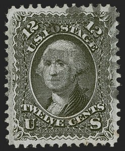 Sale 1255, Lot 614, 1867-68 Grilled Issue, F Grills (Scott 92-101)