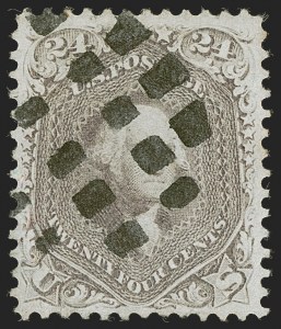Sale 1255, Lot 621, 1867-68 Grilled Issue, F Grills (Scott 92-101)