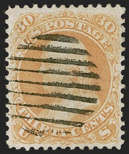 Sale 1255, Lot 625, 1867-68 Grilled Issue, F Grills (Scott 92-101)