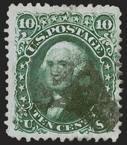 Sale 1255, Lot 628, 1867-68 Grilled Issue, F Grills (Scott 92-101)