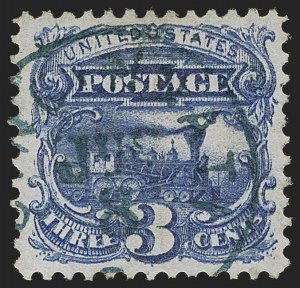 Sale 1255, Lot 657, 3c 1869 Pictorial Issue (Scott 114)