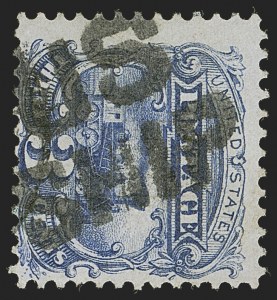 Sale 1255, Lot 659, 3c 1869 Pictorial Issue (Scott 114)