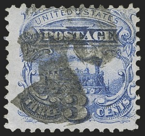 Sale 1255, Lot 662, 3c 1869 Pictorial Issue (Scott 114)