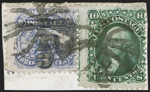 Sale 1255, Lot 666, 3c 1869 Pictorial Issue (Scott 114)
