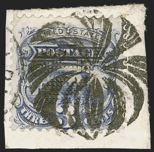 Sale 1255, Lot 669, 3c 1869 Pictorial Issue (Scott 114)