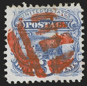 Sale 1255, Lot 678, 3c 1869 Pictorial Issue (Scott 114)