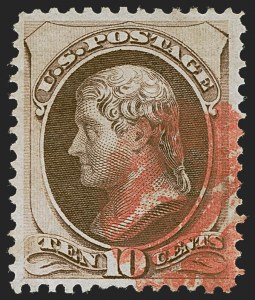 Sale 1255, Lot 770, 1870-71 National Bank Note Co. Grilled Issue (Scott 134-144)