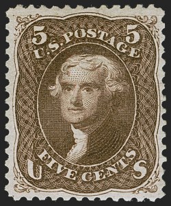 Sale 1256, Lot 2054, 1875 Re-Issue of 1861-66 Issue (Scott 102-111)